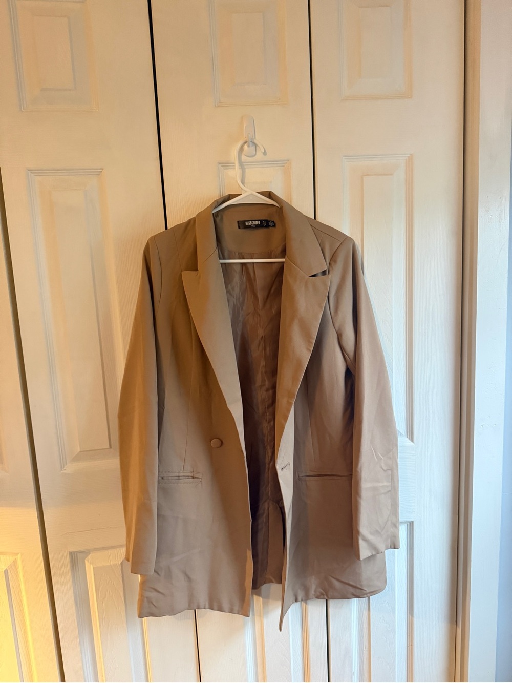 Missguided Beige Women's Trenchcoat